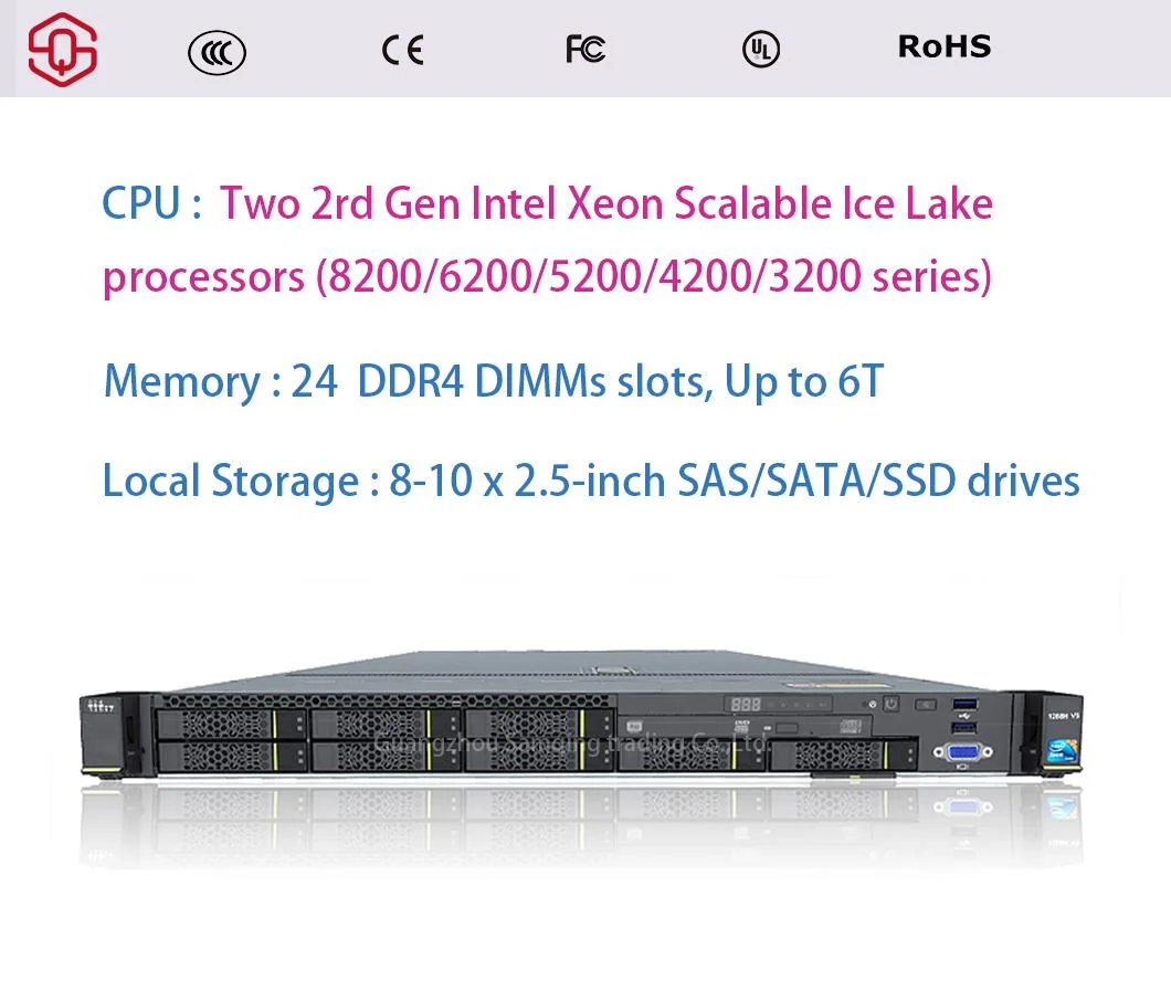 1u Rack Server Intel Series 2CPU Fusionserver 1288h V5 Cost Effective Server